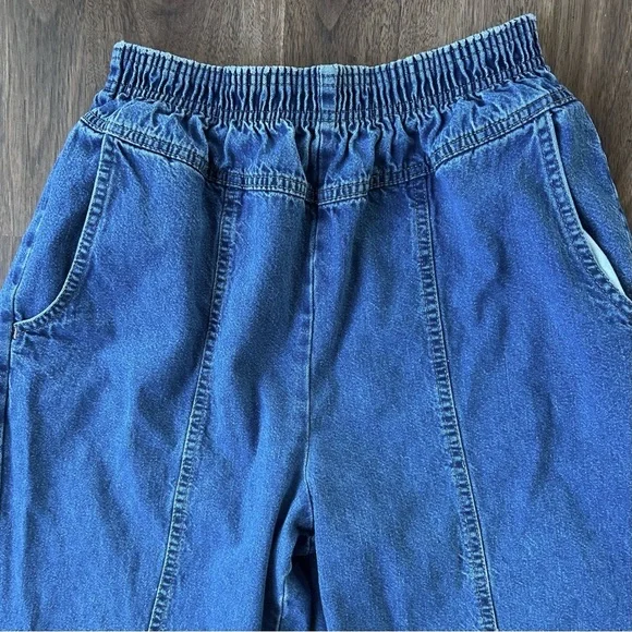 VINTAGE BRISTOL BLUES Elastic Waist Denim Jeans Western Retro | Size 10 (vtg 14) - Picture 8 of 11